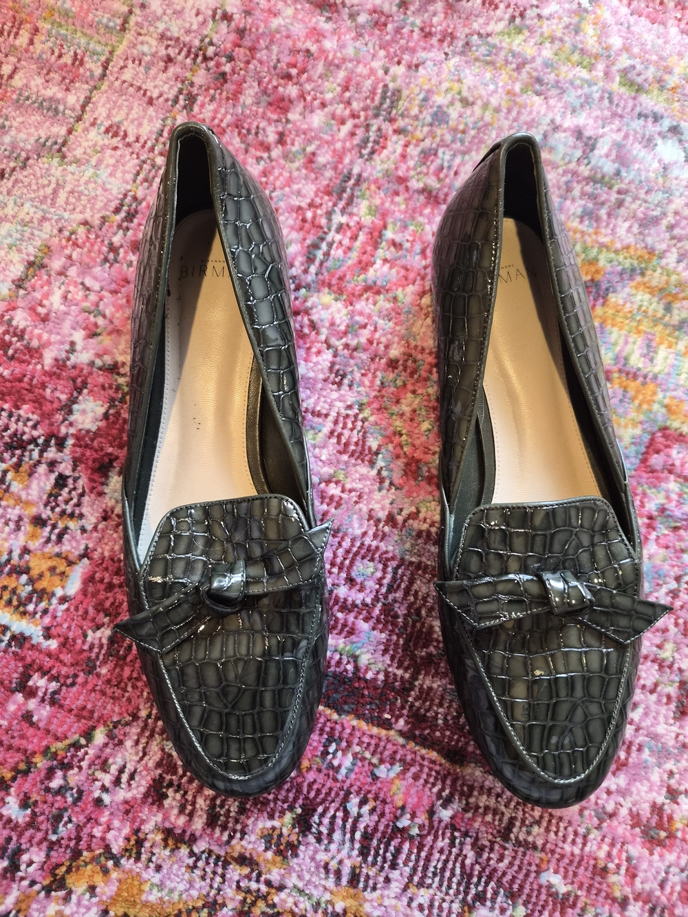 Alexandre Birman Croc Loafers